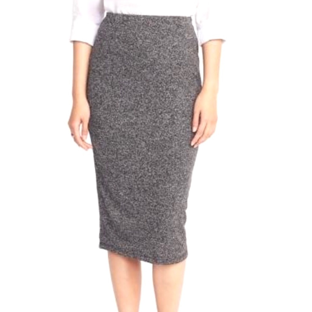 Old Navy Jersey Knit Midi Pencil Skirt